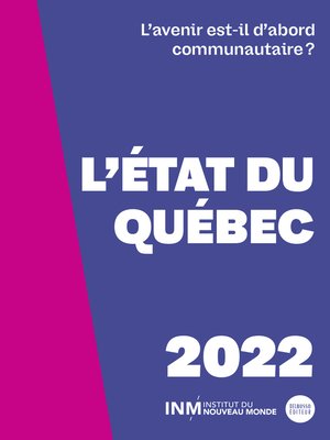 cover image of L'état du Québec 2022